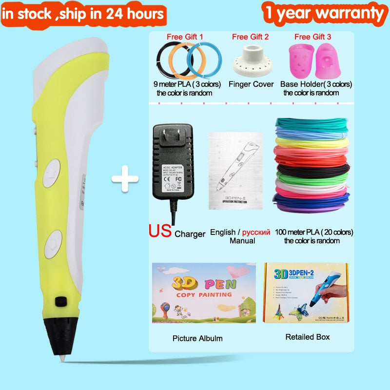 3D Drawing Printing Pen with LCD