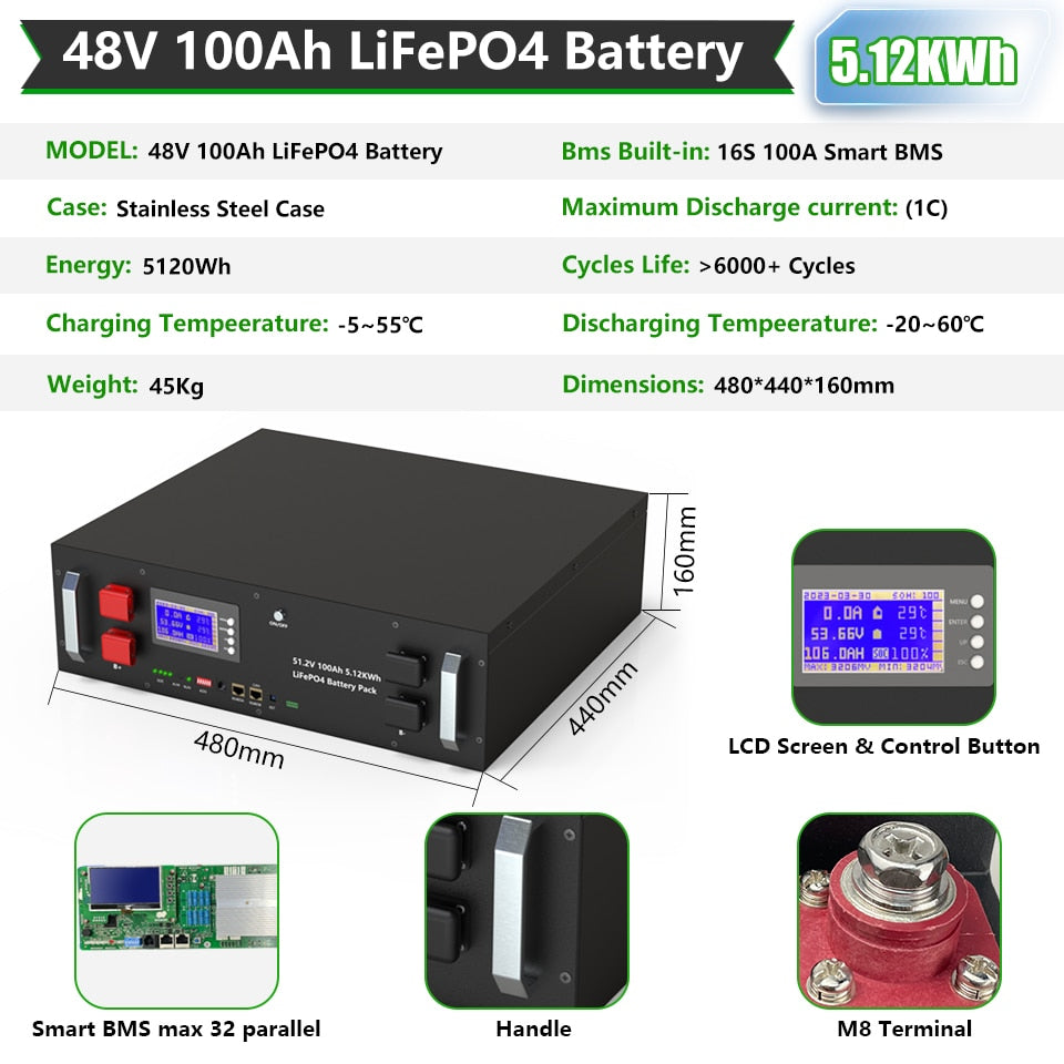 48V 230Ah 12Kwh Battery Pack