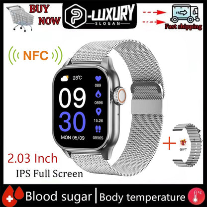 p-lux by merlin Blood Sugar Smart Watch