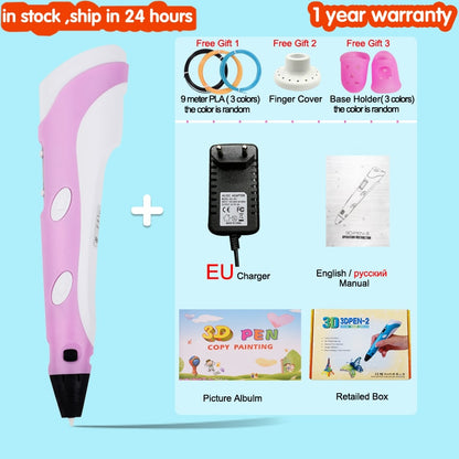 3D Drawing Printing Pen with LCD