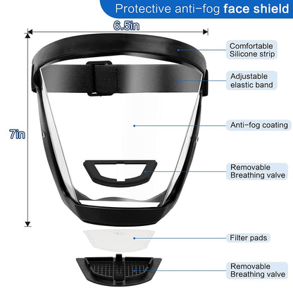 Transparent Full Face Shield Protection