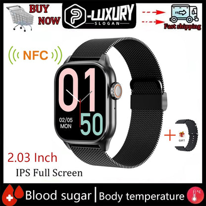 p-lux by merlin Blood Sugar Smart Watch