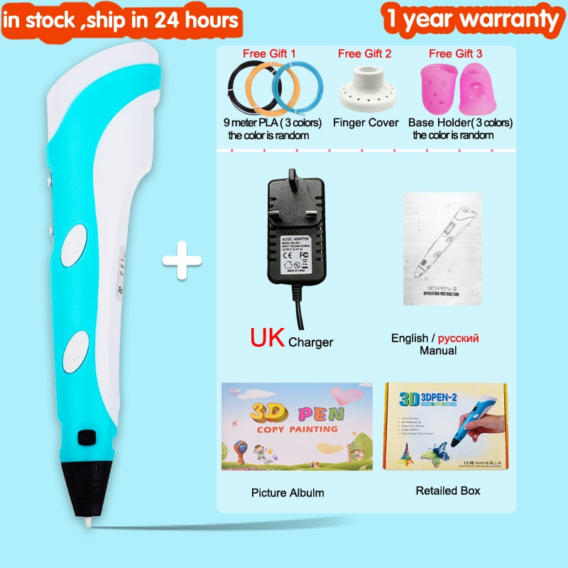 3D Drawing Printing Pen with LCD