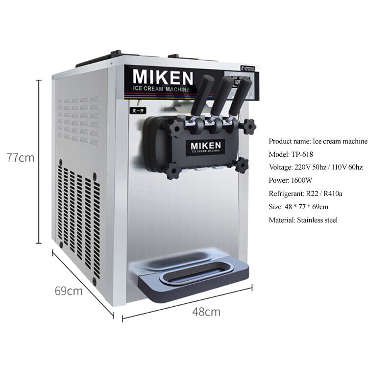 commercial-grade ice cream machine