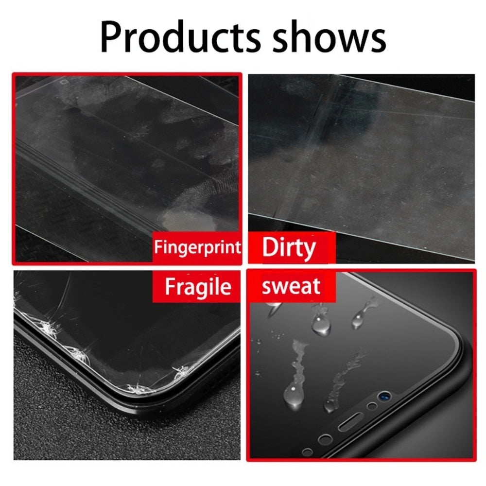 4Pcs Anti Fingerprint Matte Screen Protector For iPhone