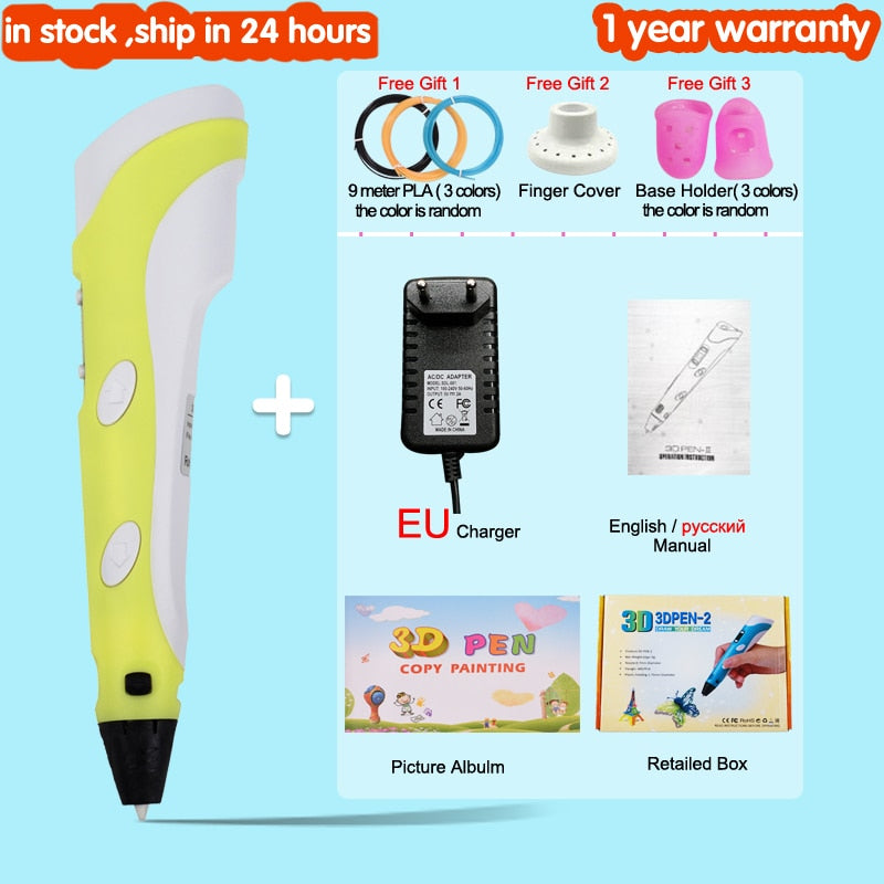 3D Drawing Printing Pen with LCD