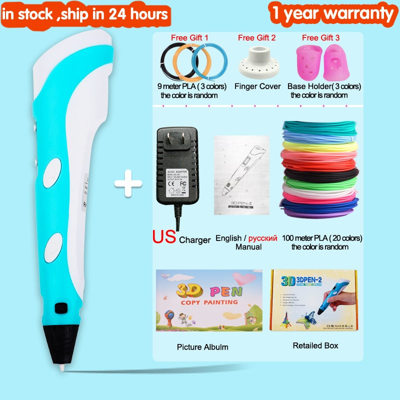 3D Drawing Printing Pen with LCD