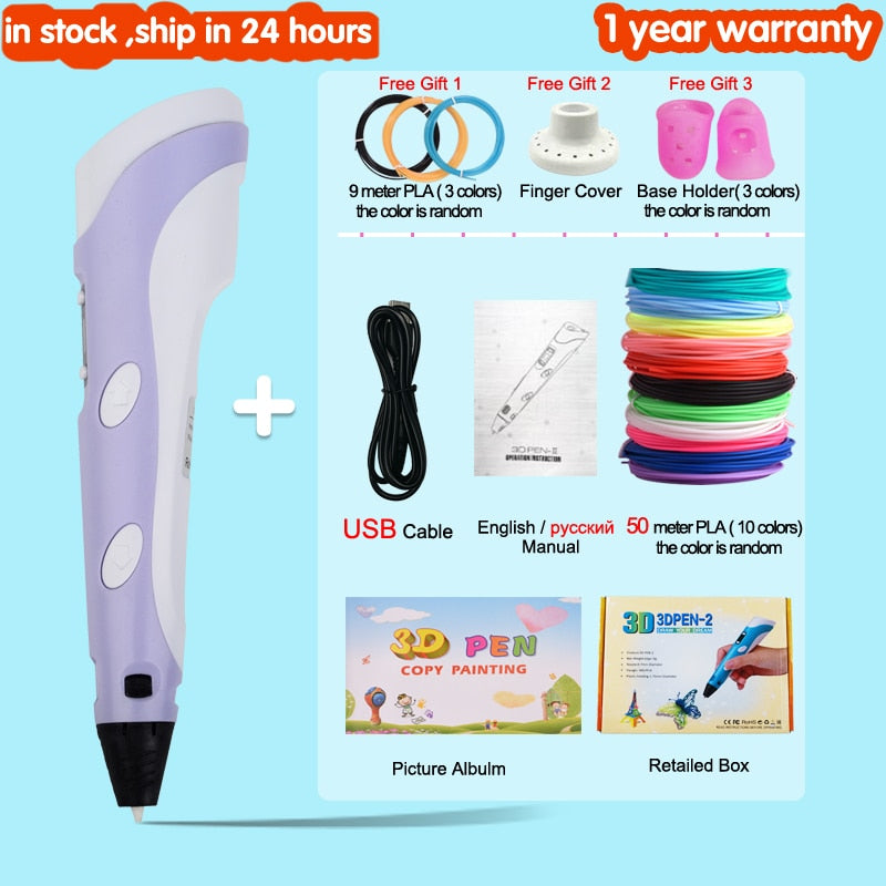 3D Drawing Printing Pen with LCD