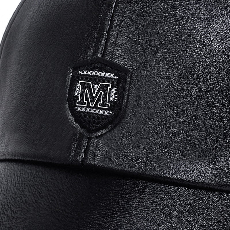 leather baseball Cap