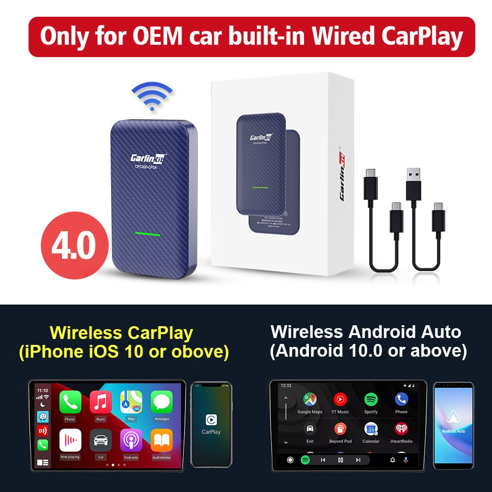 Wireless Apple CarPlay Ai Box USB Dongle