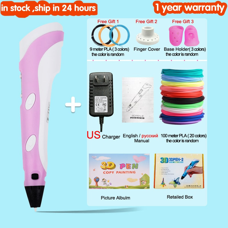 3D Drawing Printing Pen with LCD