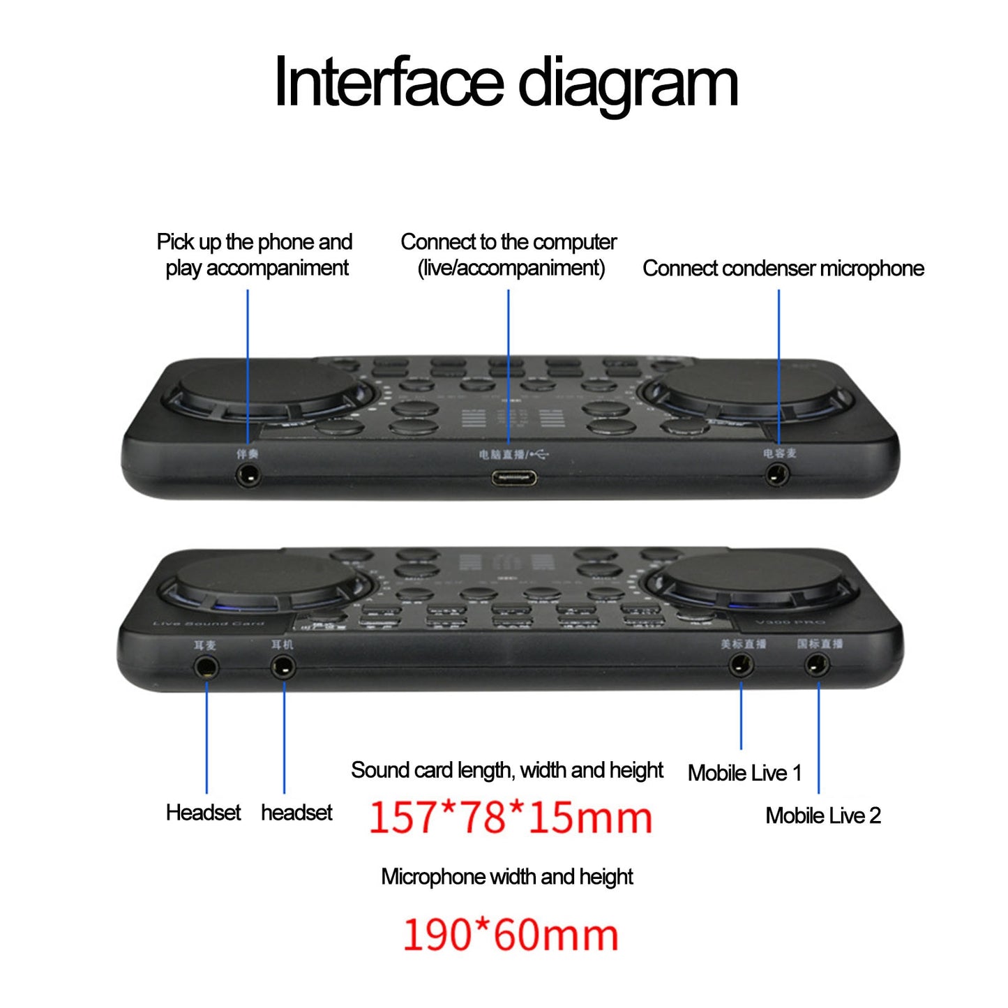 V300 Pro Live Streaming Sound Card