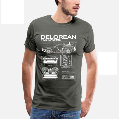 Delorean Schematic T-Shirt