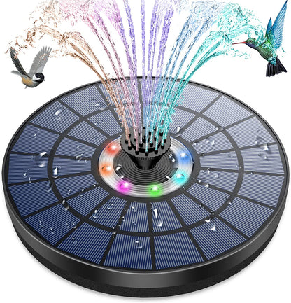 Solar Fountain Bird Bath