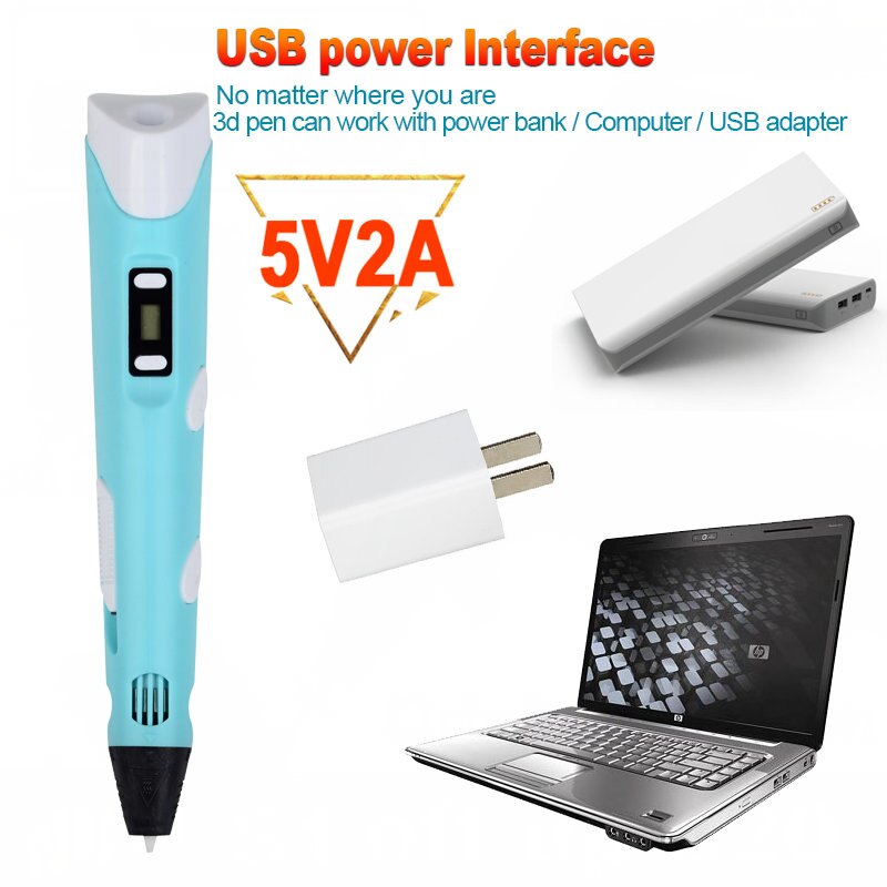 3D Drawing Printing Pen with LCD