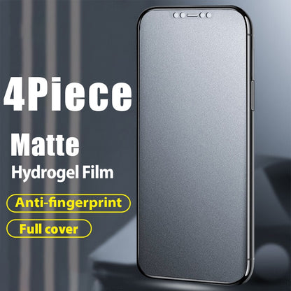 4Pcs Anti Fingerprint Matte Screen Protector For iPhone