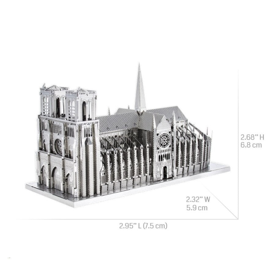 Notre Dame De Paris 3D DIY Metal Jigsaw Puzzle