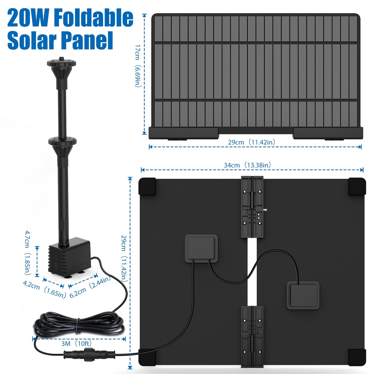 20W Solar Water Pump Kit