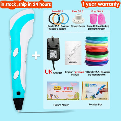 3D Drawing Printing Pen with LCD