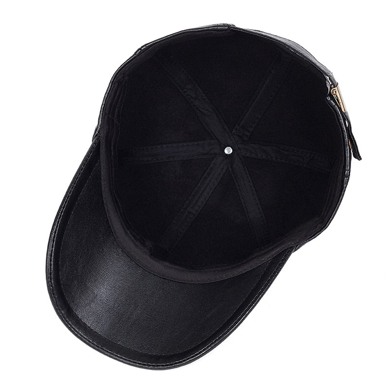 leather baseball Cap