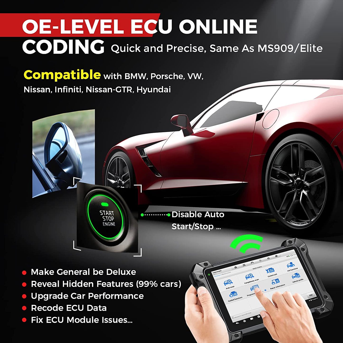 OBD2 bi-directional diagnostic tool