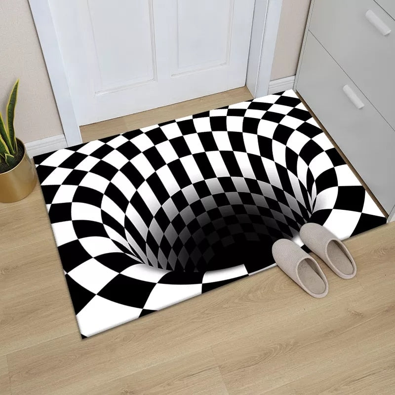 3D Vortex Illusion Carpet