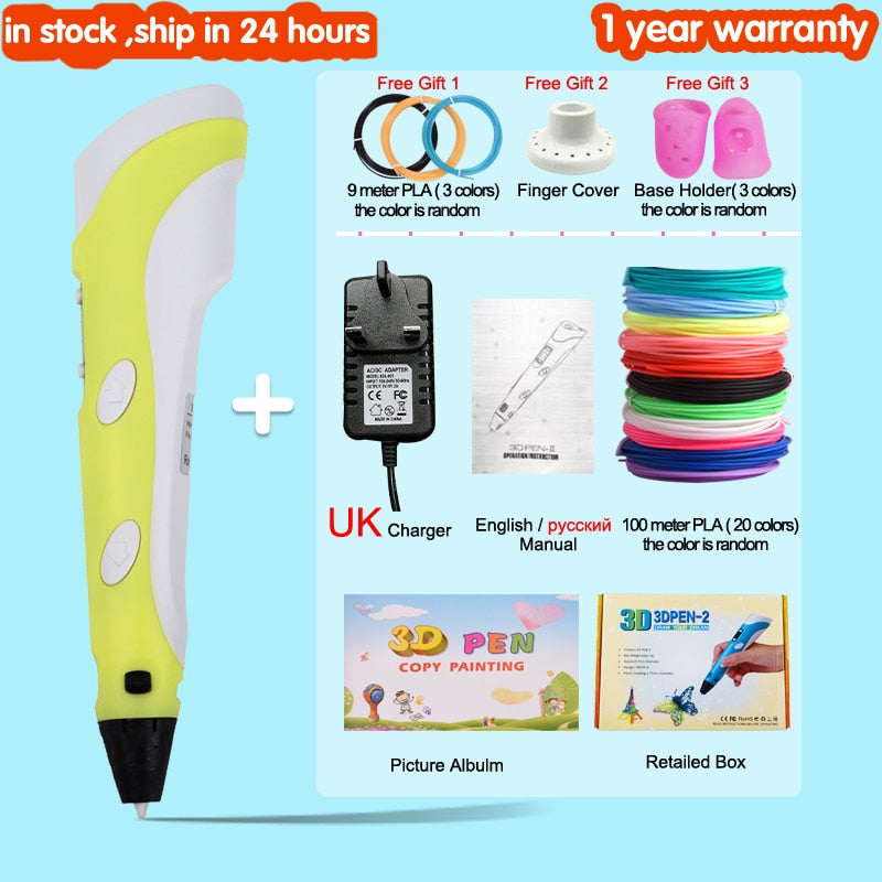 3D Drawing Printing Pen with LCD