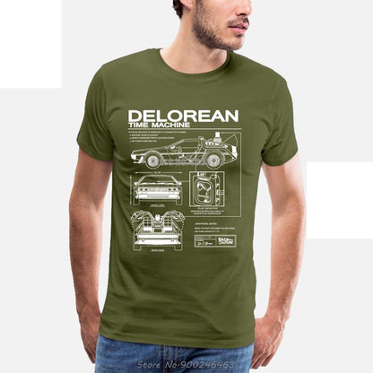 Delorean Schematic T-Shirt