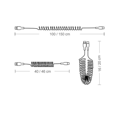 3A Micro USB Spring Car Cable