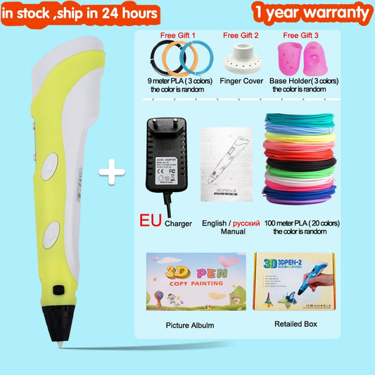 3D Drawing Printing Pen with LCD