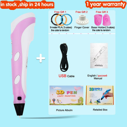 3D Drawing Printing Pen with LCD