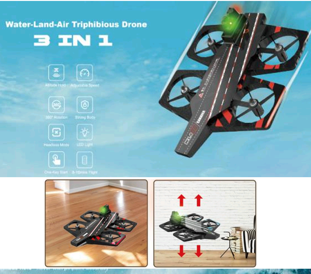 4CH 2.4G drone is designed with ALT