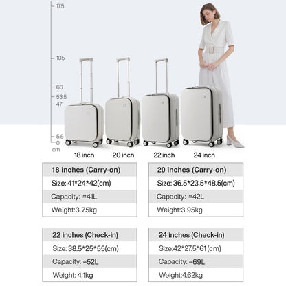 Aluminum Frame Suitcase Carry On