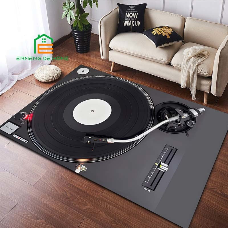 Vinyl Disc Player rug