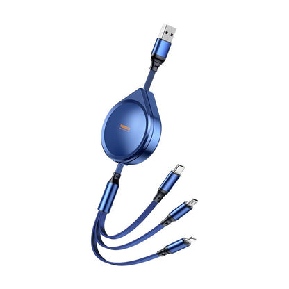 Merlin 3A 3 IN 1 USB Charge Cable Retractable