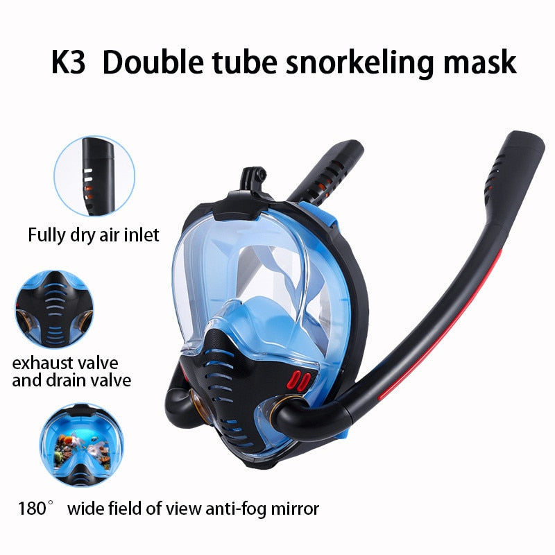 full-dry diving mask