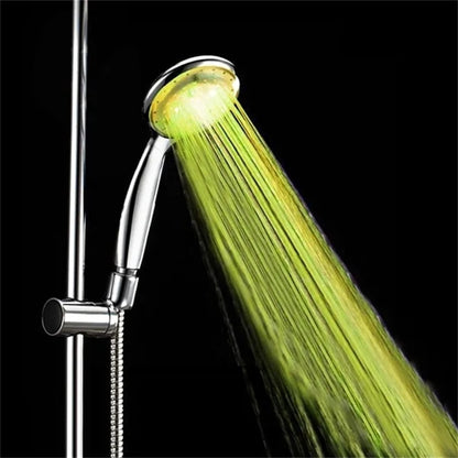 LED 7 Colors Shower Head Automatically Color-Changing LED Shower Light Water Saving Shower Head Bathroom Accessorries