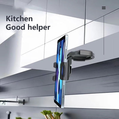 Xnyocn Ring Stand Holder for iPad Mini Air Pro 11 Xiaomi Tablet Mobile Phone Wall Mount Kitchen Smart Home 2in1 Bracket Support