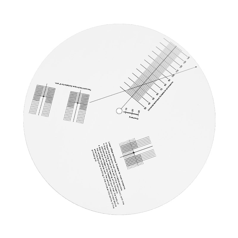 Phonograph Cartridge Alignment Protractor