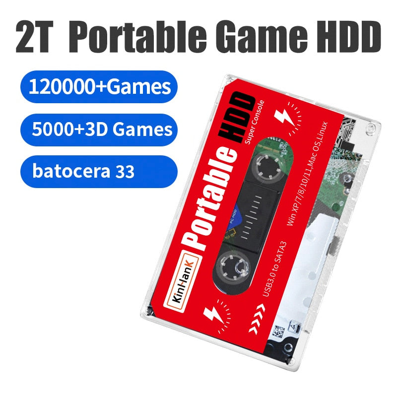 2T HDD portable external game hard drive