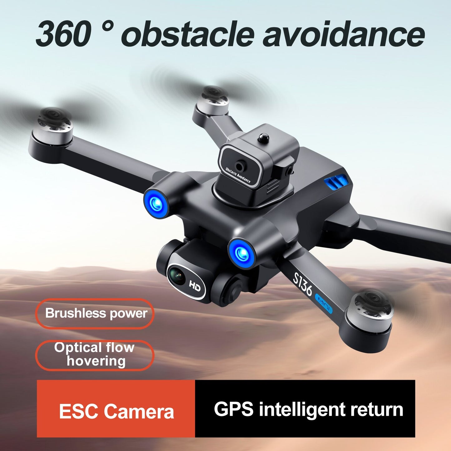 Brushless RC Foldable Quadcopter