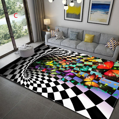 3D Vortex Illusion Carpet