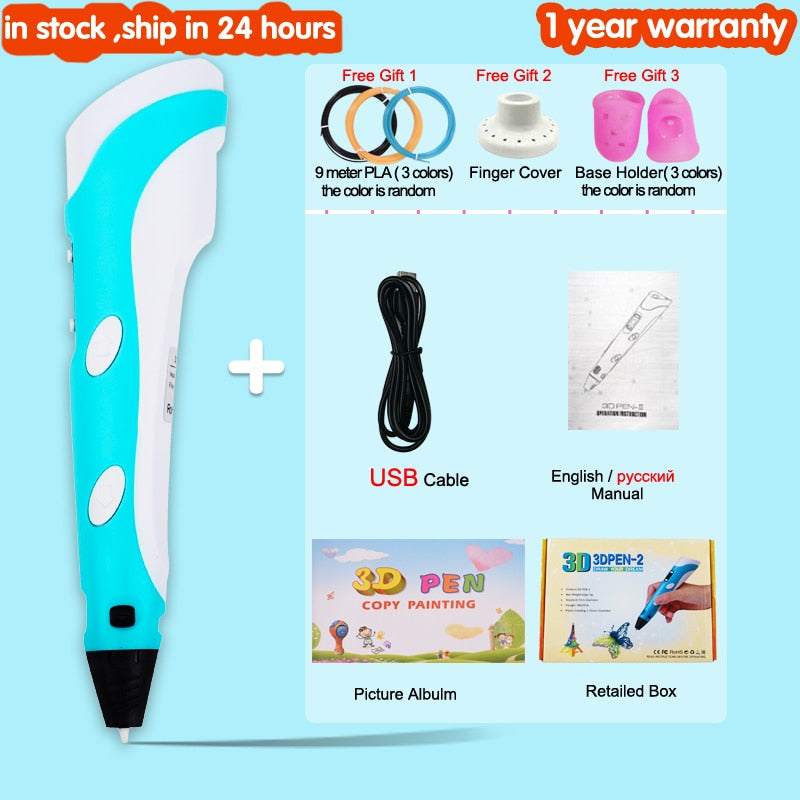 3D Drawing Printing Pen with LCD