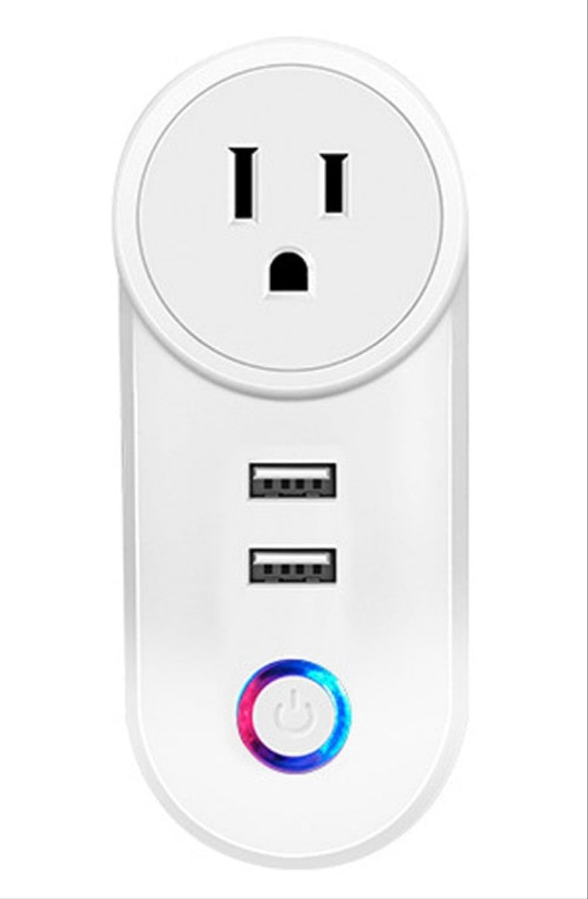 Smart Home 10A EU/US plug power socket with USB 