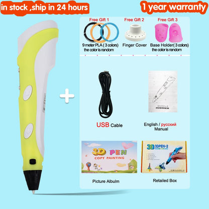 3D Drawing Printing Pen with LCD