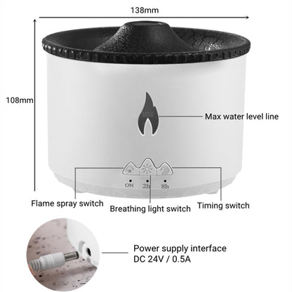 Flame Lamp Volcano Humidifier