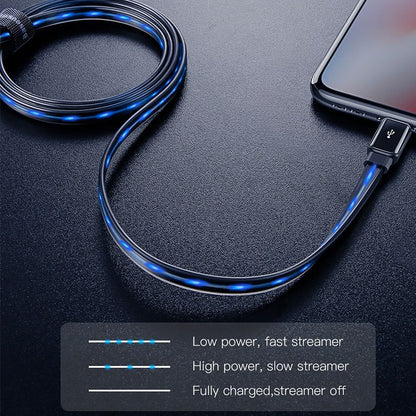 Flat Glowing 2.4A USB Cable