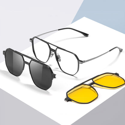 Polarizing Mirror Large Frame Sunglasses