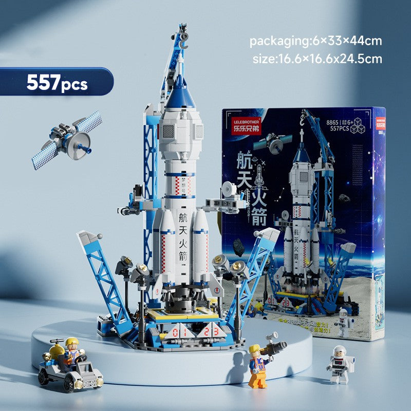 Space Rocket Model Building Block Toy