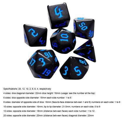 Electronic Luminous LED DND Dice Set